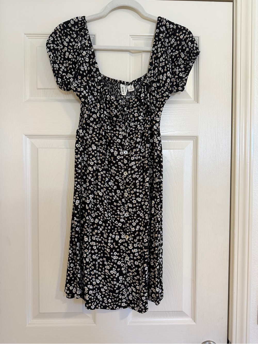 Roxy Floral Square-Neck Dress